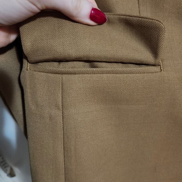 Tan Banana Republic Blazer Jacket with Gold Buttons - Picture 9 of 11